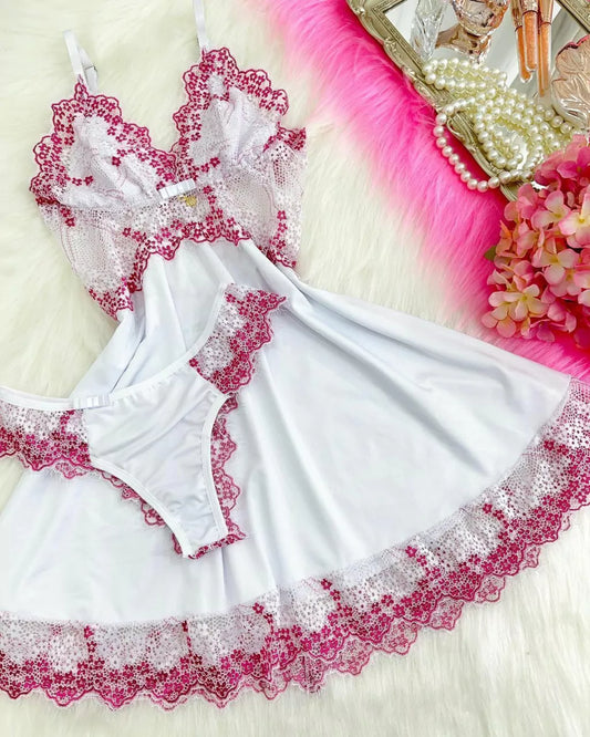 Luxury Unpadded Camisole - Pink Chantilly