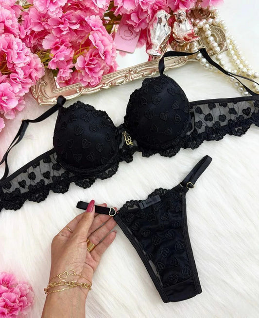 Love Set Push-Up Bra - Black