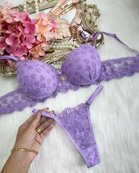 Love Set Push-Up Bra - Purple