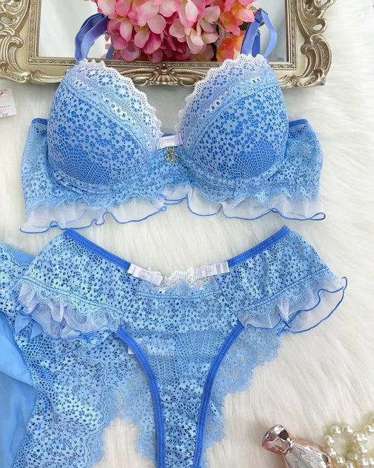 Penelope Set - Light Blue & White