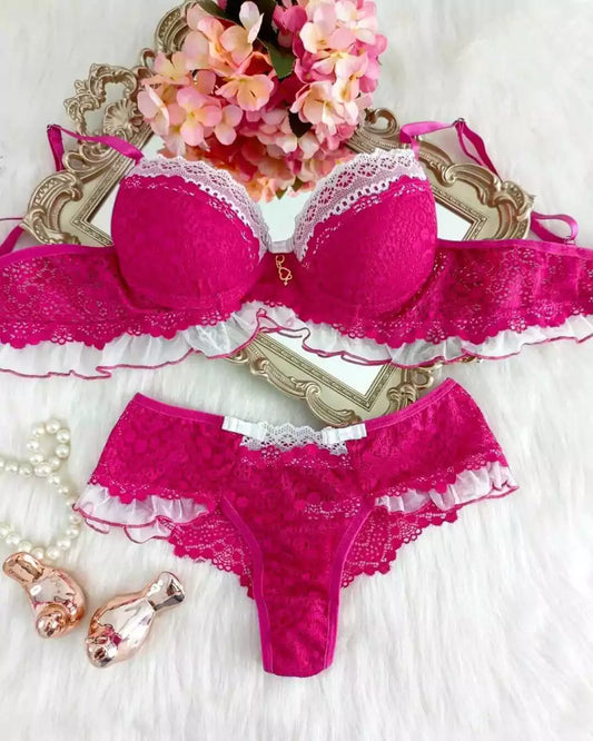 Penelope Set - Pink & White