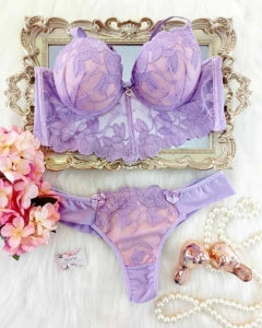 Luxury Cropped Set - Purple