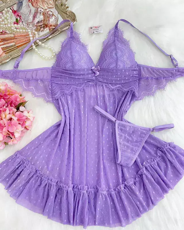 Tulle Slip - Purple